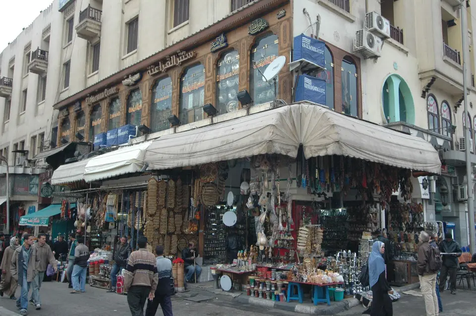 Suvenīru veikali Khan el-Khalili tirgus ielā